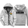 Men's Hoodies & Sweatshirts Winter Men Zipper Thicken Sweatshirt Inspired Philippines Army Special Operations Command Military Forces Cool J