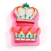 Royal Crown Silicone Fandont Moulds Silica Gel Crowns Chocolate Molds Candy Mould Cake Decorating Tools Solid Color F0427