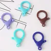 Keychains Plastic Lobster Clasp Lätt färgglad nyckelchain hänge klipp hängande prydnad snäpp krok diy tillbehör bnkeychains