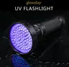 super bright 100led flashlight 100 led uv flashlights torches 395nm violet purple light torch For Home Hotel Inspection Pet Urine Stains