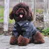 Pet Dog Coat Pu Läderjacka mjuk vattentät tyg utomhusvalp ytterkläder Vinter varma kläder XXS5XL Y200330
