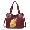 Bolsos de noche Bolso de lujo para mujer Tote casual Bolsos de diseñador de moda para mujer Bolsos de alta calidad para mujer Bolso de cuero de PU con imagen de perro animal