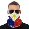 Foulards Philippin Philippines Drapeau Demi-Masque Halloween Cou Gaiter Tubulaire Bandanas Anti-poussière Bandeau Vélo Camping9284475