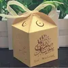 50pcs عيد مبارك حلوى مربع رمضان كريمة هدايا التخزين DIY سعيد الفطر الإسلام ديكور الحزب لوازم 220427