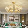 Pendant Lamps Light Luxury Crystal Chandelier, 6-10 Led Tricolor Dimming Lamp, Dining Room Bedroom Living Lamp