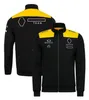 Apparel F1 racing team uniform men and women hooded team uniform casual sports zipper sweater jacket 80UW