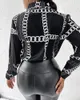 Дизайнерская женская одежда леопардовая блузки для дамских осенних мод