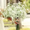 Single White Aankomst Gypsophila Baby Breath Artificial Fake Silk Flowers Plant Home Wedding Decoratie DHL Delivery DD