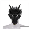 Other Fashion Accessories Aessories Fierce Dragon Mask Dinosaur Skl All Face Head Masks Festival Dan Dhw