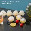 Nya ishockeyislådor Formar Sphere Round Ball Ice Cube Makers Bar Party Kitchen Whisky Cocktail Diy Glass Mögel 0813