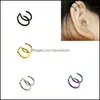 Body Arts Anodized Stainless Steel Ear Cartilage Cuffs Colorf Septum Earrings For Women And Girls Drop Delivery 2021 Topscissors Dhuzw