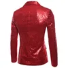 Мужчины подходят для одного пуговица Blazers Sequin Dress Promte Jacket Festival Festival Tuxedo Sport Poat