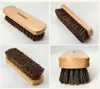 Horsehair Shoe Brush Polish Natural Leather Real Horse Hair Soft Polishing Tool Bootpolish Cleaning Brush For Suede Nubuck Boot