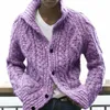 Men's Sweaters Fashion Plus Size Sweater Men Autumn Winter Cardigan Single Breasted Men's Long Sleeve Casual Lapel Loose BrandMen's Olga