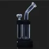 Wholesale Led Plasma Hookahs Hookah Unique Design Perc 14mm Female Joint Thick Heady With Glass Bowl Bongs Water Pipes Bent Type Style Oil Dab Rigs WP2234