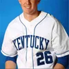 Chen37 Custom NCAA Kentucky Wildcats Baseball сшит мужские женские молодежи молодежь 47 Kyle Music 26 Джастин Олсон Blank Jerseys