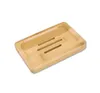 Wooden Soap Dish Natural Bamboo Soap Dishes Holder Rack Plate Tray Multi Style Round Square Soap Container FY5101 0728