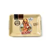 RAW Cartoon Rouler En Métal Fumer Plateau Cigarette Plaque De Tabac 180 * 125 * 15mm Taille HandRoller Roll Case Pour Rouleau Tabac Broyeur Fumée Accessoire