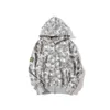 Head Camo Fullzip Bathing Camouflage Ape Hoodie Men Black White Sweatshirt Jacket UK3789747