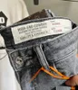 Summer Men039S Jeans Fashion High Stretch Slim Cut Pants Ripped Off Denim Shorts4778745