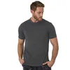 T-shirt 100% lana merino superfine T-shirt da uomo Base Layer traspirante Traspirante Asciugatura rapida Anti-odore No-prurito Taglia USA 220509