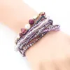 Bracelets de charme Match-Right Femmes Bohême Bijoux De Multicouche Élastique Tissage Ensemble Bracelets Avec Perles Wrap Bracelet LG-082Charm Lars22