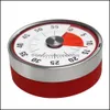 Timers de cozinha Ferramentas de cozinha Barra de jantar Home Garden Baldr 8cm de contagem regressiva mecânica Aço inoxidável Timer magnético Lembrete do tempo de cozimento C