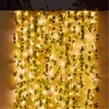 Illuminazione solare Lucine foglia d'acero MMM Led Ghirlanda esterna impermeabile Luci solari a corda Decorazione del giardino di Natale J220531