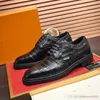 A4 Fashion Mens Dress Shoes Formal Patchwork Leather Shoe Fashion Handmade Wedding Party Men Loafers 38-45