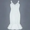 여성을위한 자주색 붕대 드레스 여름 흰색 바디콘 드레스 인어 검은 빨간 섹시 파티 드레스 이브닝 클럽 생일 의상 220511