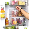 BPAキッチン透明収納ボックス穀物豆シールオーガナイザーフード容器冷蔵庫箱201029ドロップデリバリー2021パンオーガン
