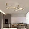 Pendant Lamps Modern Simple Rings Chandelier Home Living Room Suspension Gold Lamp For Dinning Dimming Loft LightPendant