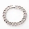 Bijoux incrustés de diamants hip hop Bracelet de cheville Collier cubain retour vers le futur Bracelet La même CHAÎNE CUBAINE de Wang Jiaer