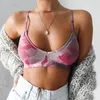 S4XL Женщины нижнее белье Bra Sexy Camouflage Spaghetti Struck Bra Top без стального кольца летняя осень Спортивная одежда плюс 220607