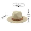 Wide Brim Hats Simple Girl Summer Panama For Women Men Beach Jazz Hat Cooling Ladies Fishing Sun Straw HatWide Chur22