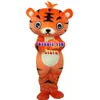 Lion roi tigre mascotte dessin animé Animal noël adulte taille Halloween dessin animé mascotte Costume robe de soirée