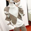 Kvinnor Tracksuits Geomatric Women Sweater Suits sets Autumn Winter Thick Soft K 220823