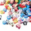 100pcs diy rooulde bead for Jewelry Bracelets Necklace Making Accessiroes Crafts Polymer Clay Fruit Flower Beads Animal Beads