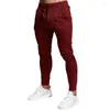 Herrbyxor Sport Slim Running Fitness Straight Elastic Trousers Men Herr Fashion Streetwear Harem Pantsmen's Drak22