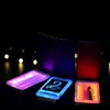 Colorful USB LED Lamp Lighting Dry Herb Tabacco per sigarette Custodia portatile con accendino Flip Fold Holder Storage Box per fumatori Design innovativo DHL Free