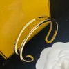 Bangle Womens Designer Otwarta bransoletka Mężczyzn złotą bransoletki bransoletki biżuteria