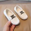 Baby Boys Toddler Shoe Newborn Infan Flat Casual Girls Loafers Slip-on Soft New Children Sport Shoe Leather Kids Moccasins Storlek 21-30