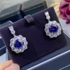 Moda kolczyki słonecznika kobiety genialne niebieskie diamentowe sześcienne cyrkonia luksusowy kobiecy część biżuterii kolczyki najwyższej jakości bez zanikania