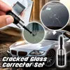 Car Cleaning Tools Automotive Vehicle Windscreen Window Glass Crack Repair Agent Tool Kit Blade Cure Films