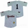 Film Kekambas Baseball 1 G-Baby Jarius Evans Jersey Uomo Bianco Gessato Team Color Away Ricamo e cuciture traspiranti Puro cotone di buona qualità In vendita