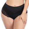 Beauwear vrouwen grote maat kant panty 2XL 3XL 4XL 5XL 6XL 7XL big size nylon spandex ondergoed vrouwelijke midden taille slips 220512