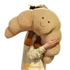 Cm Smiling Filled Croissant Bread Cushion Soft Food Seat Home Sofa Chair Decoration Children Gift J220704