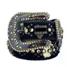 High QualitySimon Belt Luxury Diamond Inlaid Men e feminino Designer elegante estilo casual hip hop com Box9703585