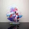 Genshin Impact Figuras acrílicas Arataki Itto Gorou Yae Miko Carácter Genshin Soporte acrílico Modelo Escritorio Decoración Colección Fans Regalo AA220318