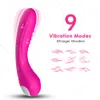9 Speed ​​Female Dildo Vibrator Massage Vaginal Masturbator G Spot Clitoris Stimulator Anal Sexyy Toys Varor för vuxna 18